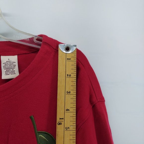 bechamel Red sunflower sweater size large - Picture 7 of 10